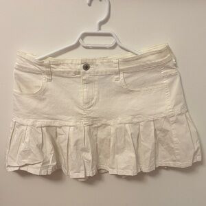 Anchor Blue white Mini Skirt